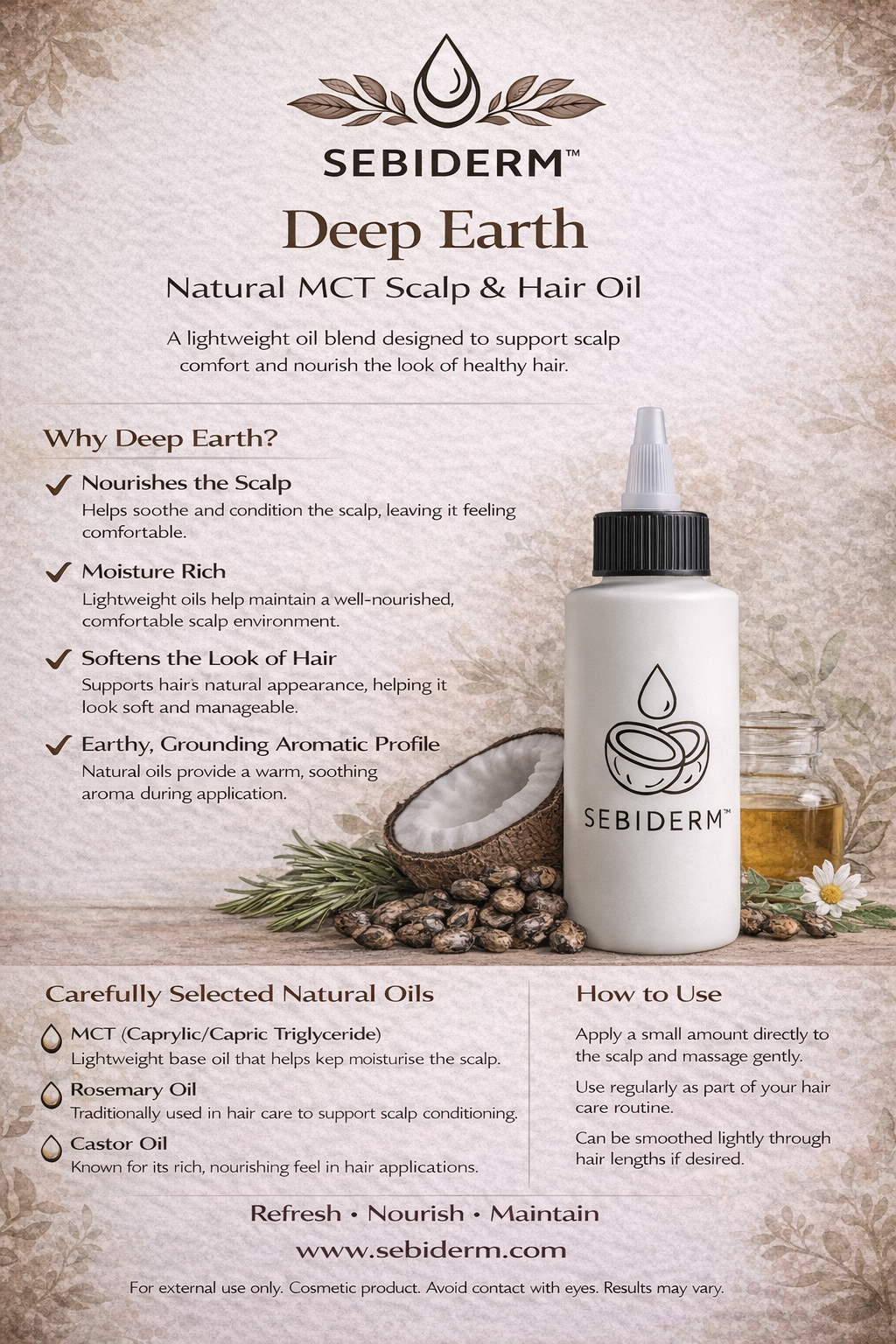 Sebiderm™ Oil Deep Earth 120ml